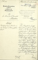 Kultusministerium an Rektorat, 15. Januar 1909